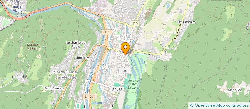 localisation de l'entreprise SCI LA DENT à VIZILLE