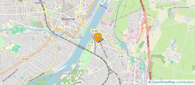 localisation de l'entreprise SCI LA DENT BLEUE  LE COTEAU