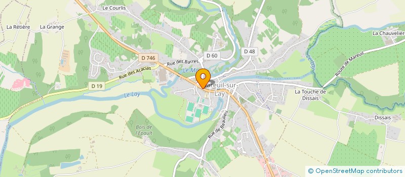 localisation de l'entreprise SCI LA DENT DE LAY  MAREUIL-SUR-LAY-DISSAIS