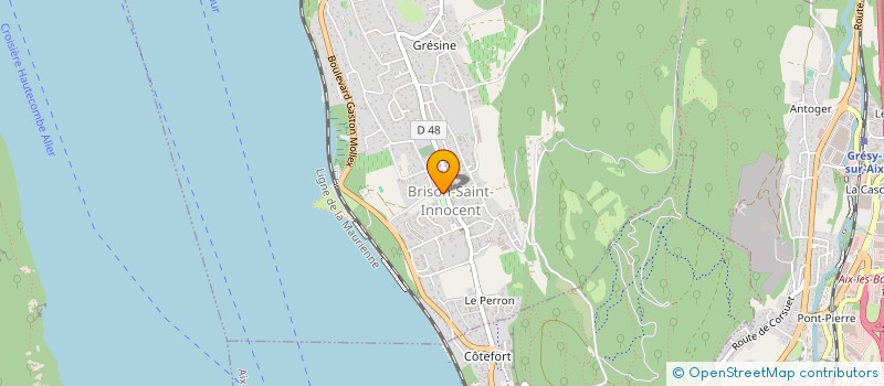 localisation de l'entreprise SCI LA DENT DU LAC  BRISON-SAINT-INNOCENT