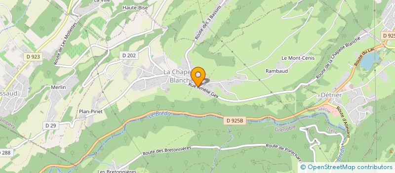 localisation de l'entreprise SCI LA DENT PARACHEE  LA CHAPELLE-BLANCHE