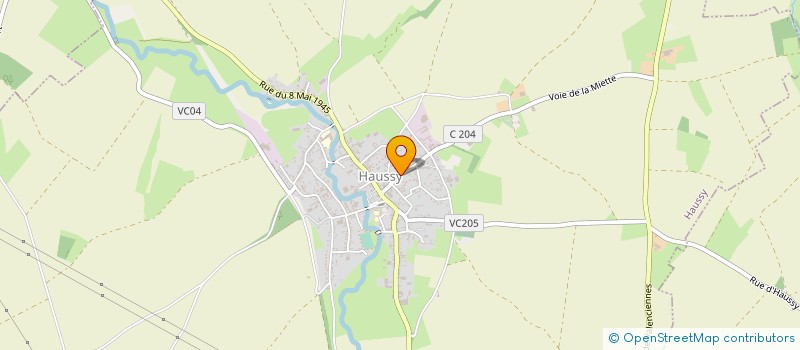 localisation de l'entreprise SCI LA DENTELLE  HAUSSY