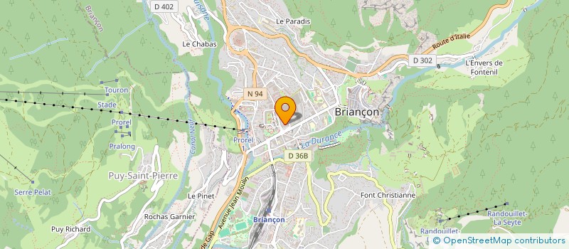 localisation de l'entreprise SCI LA DENTINE  BRIANCON