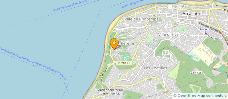 localisation de l'entreprise SCI LA DENTINE  ARCACHON