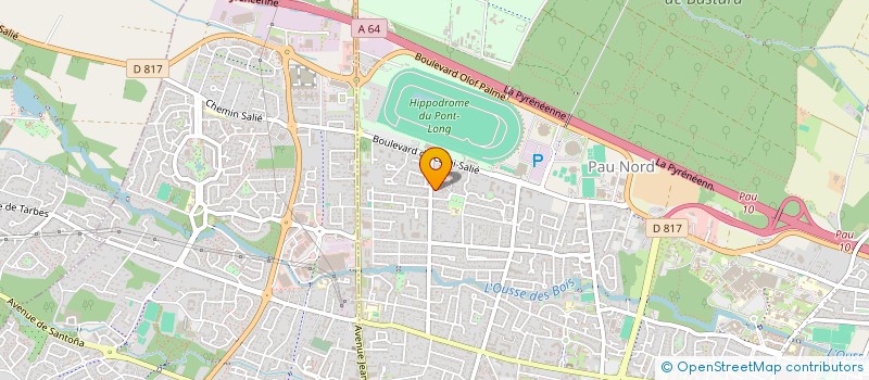 localisation de l'entreprise SCI  LA DEPARTOISE à PAU