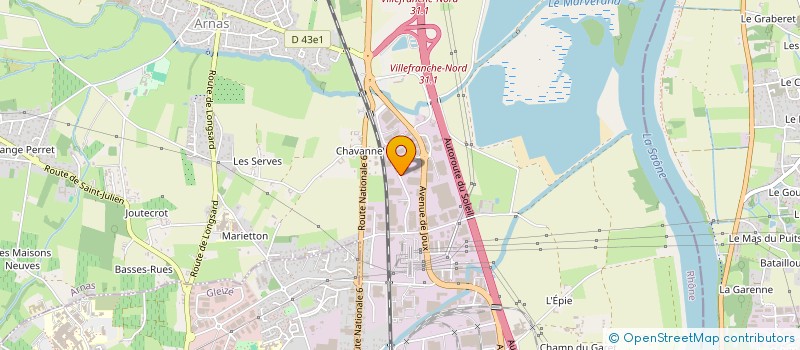 localisation de l'entreprise SCI LA DERBY  ARNAS