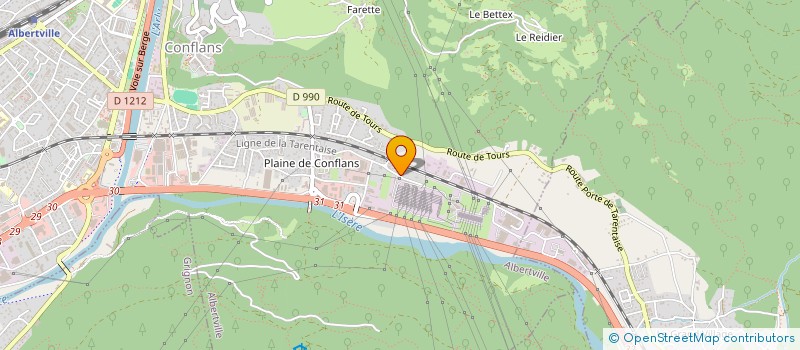 localisation de l'entreprise SCI LA DERT  ALBERTVILLE