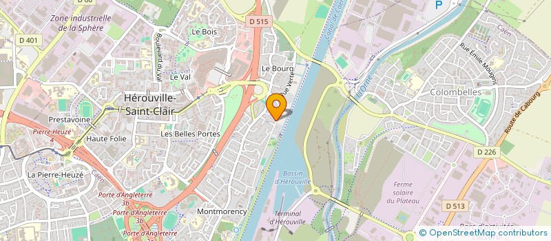 localisation de l'entreprise SCI LA DESIRADE  HEROUVILLE SAINT CLAIR