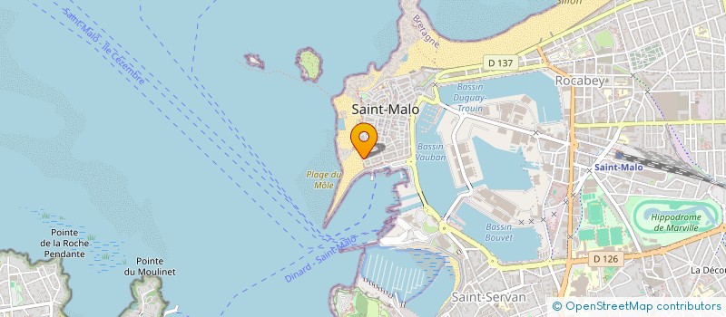 localisation de l'entreprise SCI LA DESIRADE  SAINT-MALO