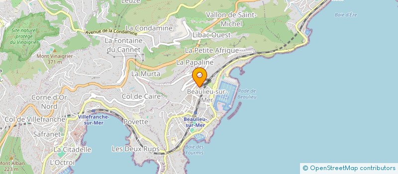 localisation de l'entreprise SCI LA DESIRADE à BEAULIEU-SUR-MER