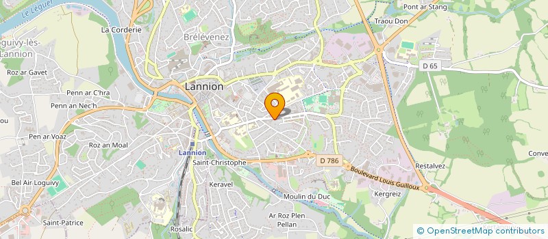 localisation de l'entreprise SCI LA DESIRADE  LANNION