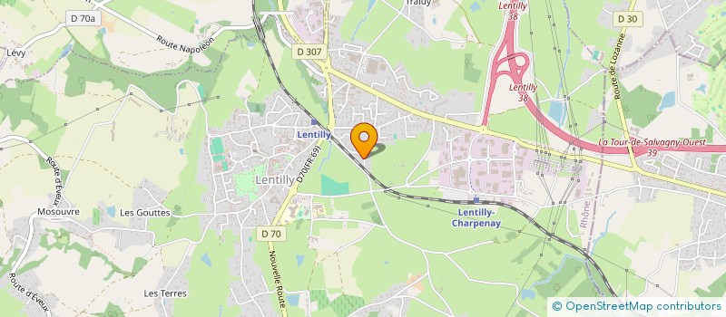 localisation de l'entreprise SCI LA DESIRADE  LENTILLY