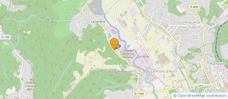 localisation de l'entreprise SCI LA DESIRADE  PEGOMAS