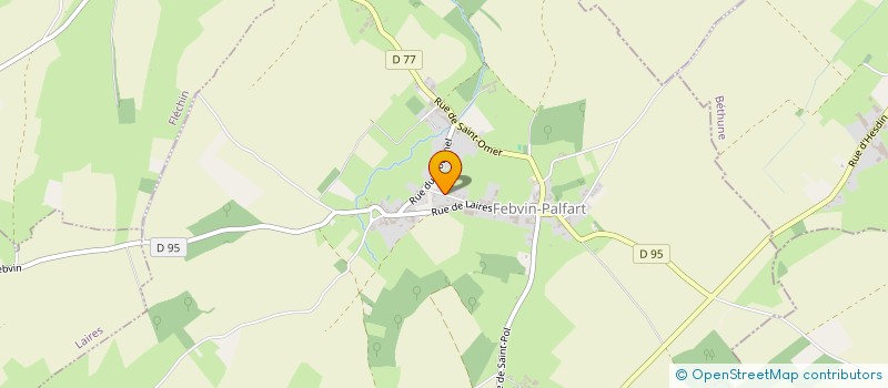 localisation de l'entreprise SCI LA DESVROISE  FEBVIN-PALFART