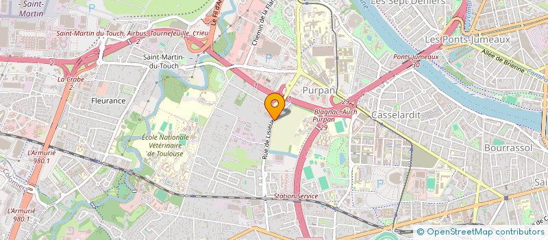 localisation de l'entreprise SCI LA DEVEZE à TOULOUSE