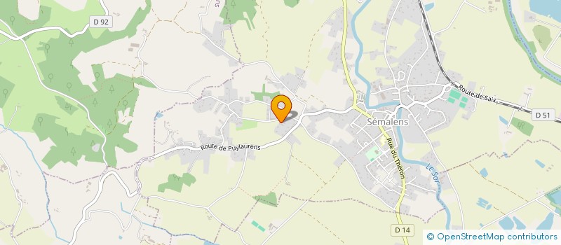 localisation de l'entreprise SCI LA DEVEZE  SEMALENS