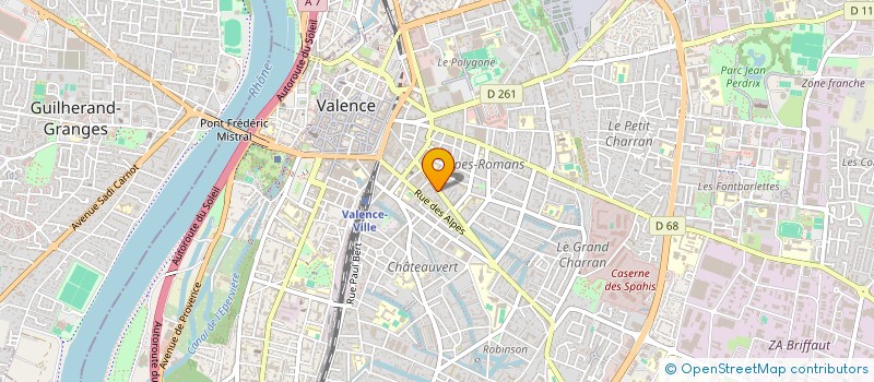 localisation de l'entreprise SCI LA DEVINIERE à VALENCE