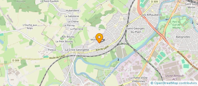 localisation de l'entreprise SCI LA DEVINIERE  LE MANS