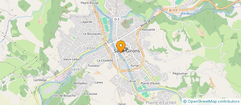localisation de l'entreprise SCI LA DIGUE à SAINT-GIRONS