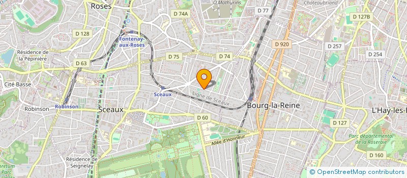 localisation de l'entreprise SCI LA DIGUE à SCEAUX