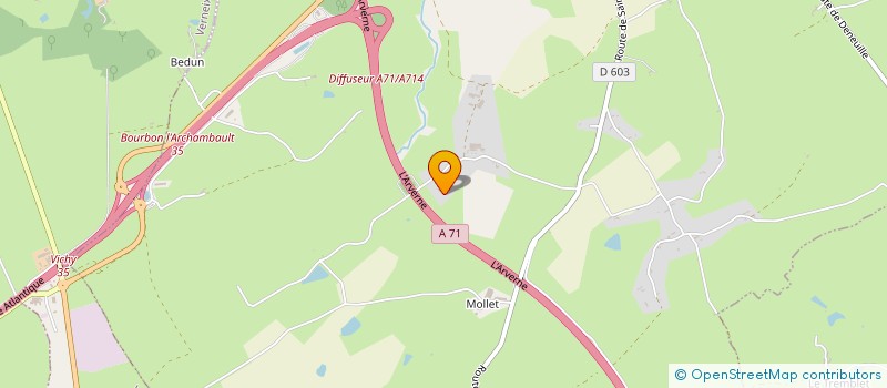 localisation de l'entreprise SCI LA DIGUE AUX GRENOUILLES  BIZENEUILLE