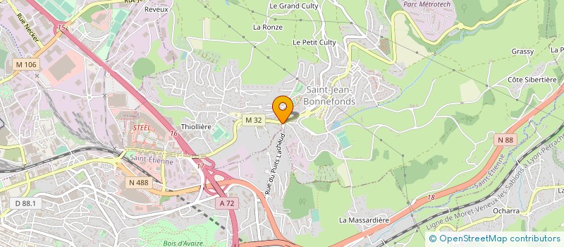 localisation de l'entreprise SCI LA DILIGENCE  SAINT-JEAN-BONNEFONDS