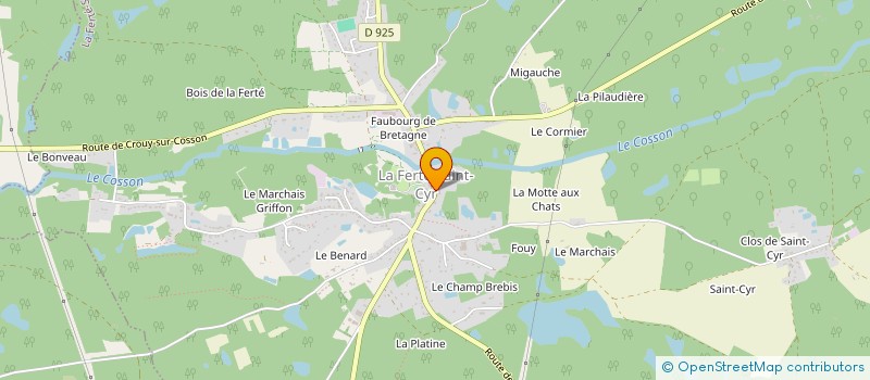 localisation de l'entreprise SCI LA DILIGENCE  LA FERTE-SAINT-CYR