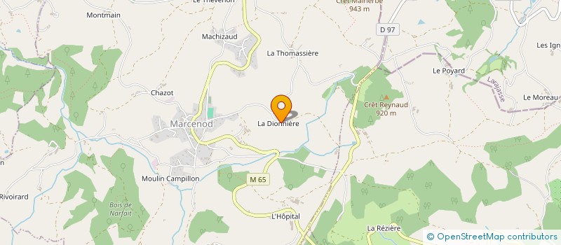 localisation de l'entreprise SCI LA DIONNIERE  MARCENOD