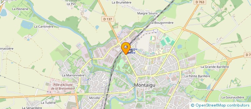 localisation de l'entreprise SCI LA DISTILLERIE à MONTAIGU-VENDEE