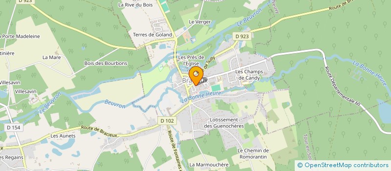 localisation de l'entreprise SCI LA DIVA  BRACIEUX