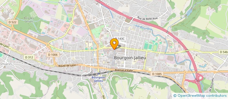 localisation de l'entreprise SCI LA DIVINE à BOURGOIN-JALLIEU
