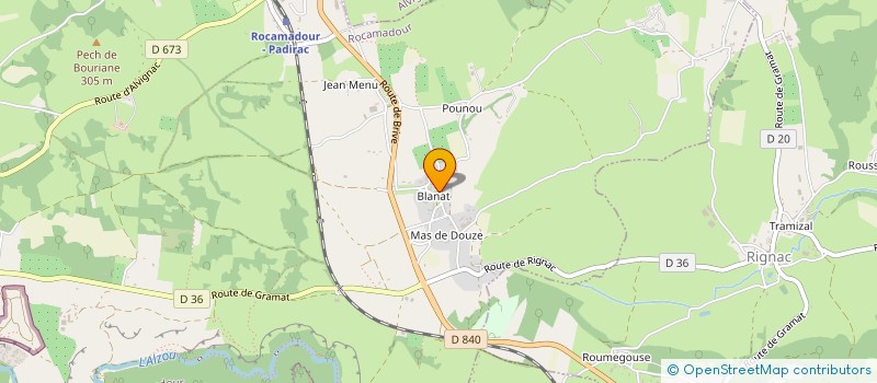 localisation de l'entreprise SCI LA DIVINE  ROCAMADOUR