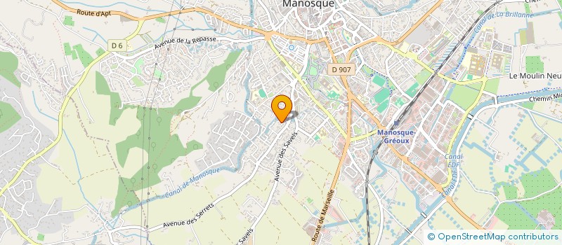 localisation de l'entreprise SCI LA DOLCE VITA  MANOSQUE