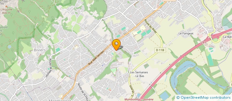 localisation de l'entreprise SCI LA DOLCE VITA  MONTBONNOT-SAINT-MARTIN