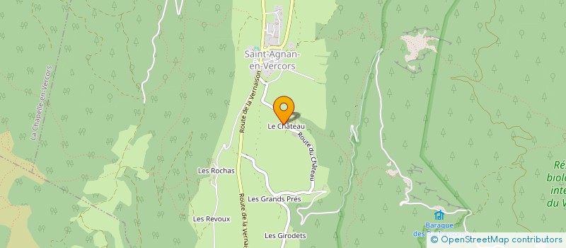 localisation de l'entreprise SCI LA DOLINE DU CHATEAU  VASSIEUX-EN-VERCORS