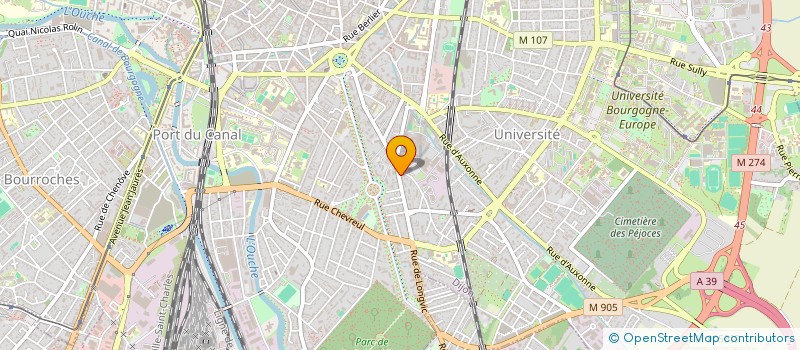 localisation de l'entreprise SCI LA DOMIGNIERE à DIJON