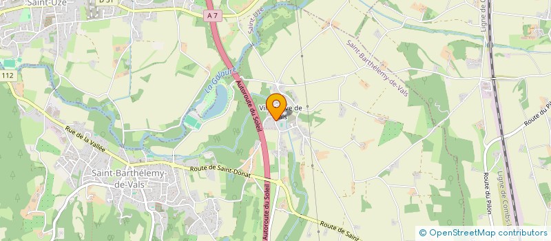localisation de l'entreprise SCI LA DONATIENNE  SAINT-BARTHELEMY-DE-VALS