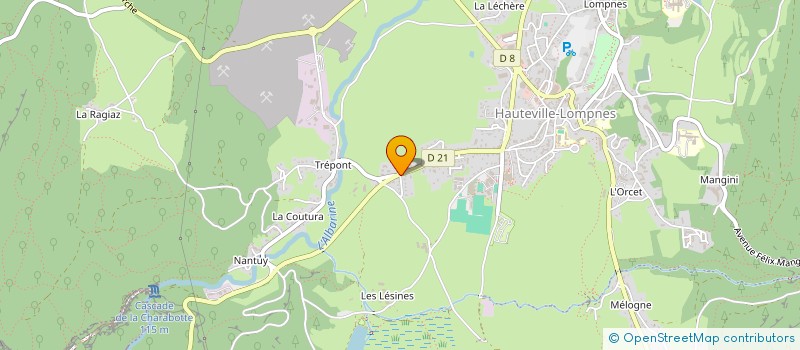 localisation de l'entreprise SCI LA DONCHERE II  PLATEAU D'HAUTEVILLE