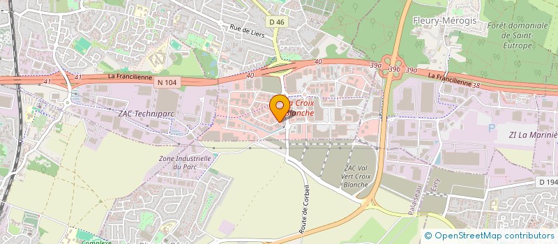 localisation de l'entreprise SCI LA DONNICI à SAINTE-GENEVIEVE-DES-BOIS