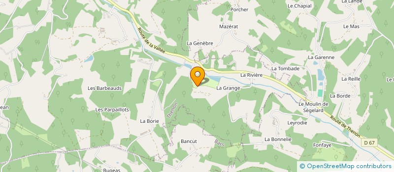 localisation de l'entreprise SCI LA DORDOISE à THENON