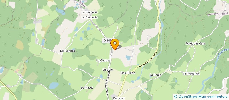 localisation de l'entreprise SCI LA DOREE à BUSSIERE-GALANT
