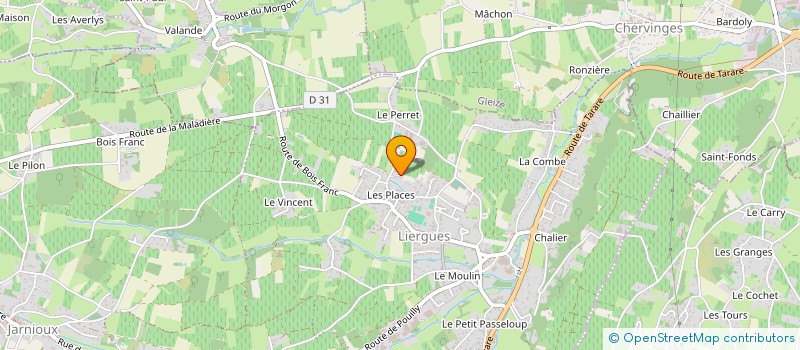 localisation de l'entreprise SCI LA DOREENNE  PORTE DES PIERRES DOREES