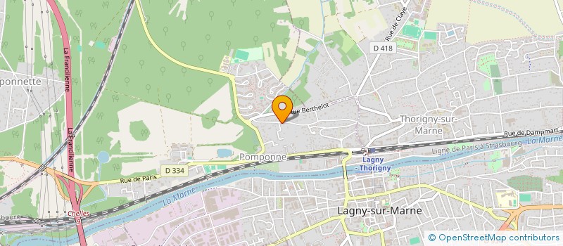localisation de l'entreprise SCI LA DORNE à POMPONNE