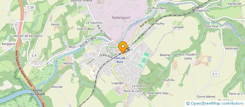 localisation de l'entreprise SCI LA DOUFFINE  PONT-DE-BUIS-LES-QUIMERCH