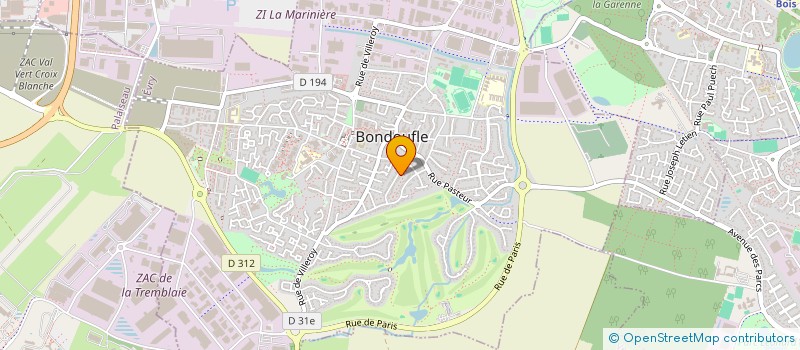 localisation de l'entreprise SCI LA DOUFLOISE à BONDOUFLE