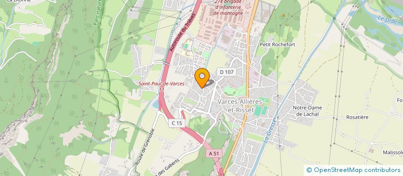 localisation de l'entreprise SCI LA DOULOUCHE à VARCES-ALLIERES-ET-RISSET