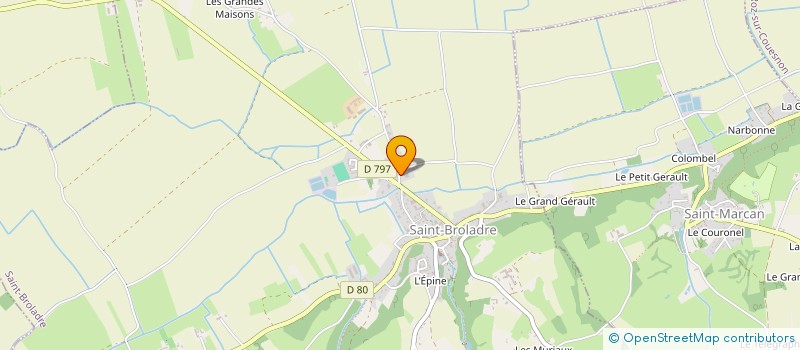 localisation de l'entreprise SCI LA DOUVE  SAINT-BROLADRE