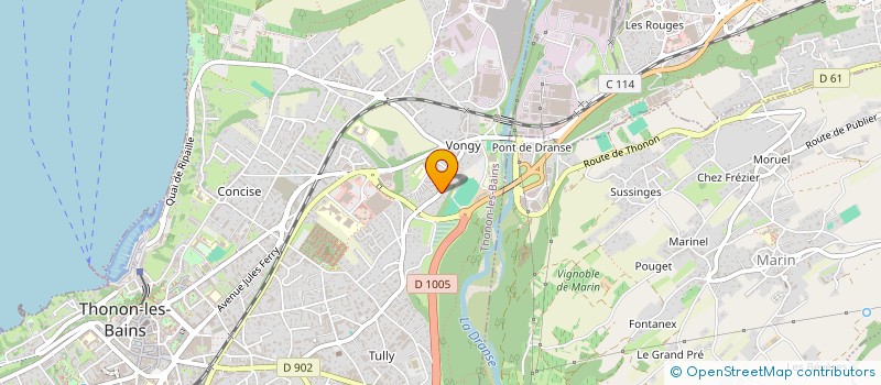 localisation de l'entreprise SCI LA DRANSE  PUBLIER