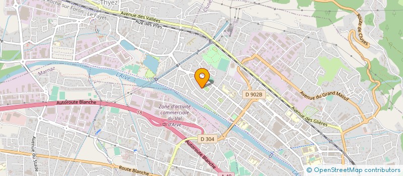 localisation de l'entreprise SCI LA DRANSE  CLUSES