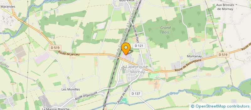 localisation de l'entreprise SCI LA DROMOISE  LAPEYROUSE-MORNAY